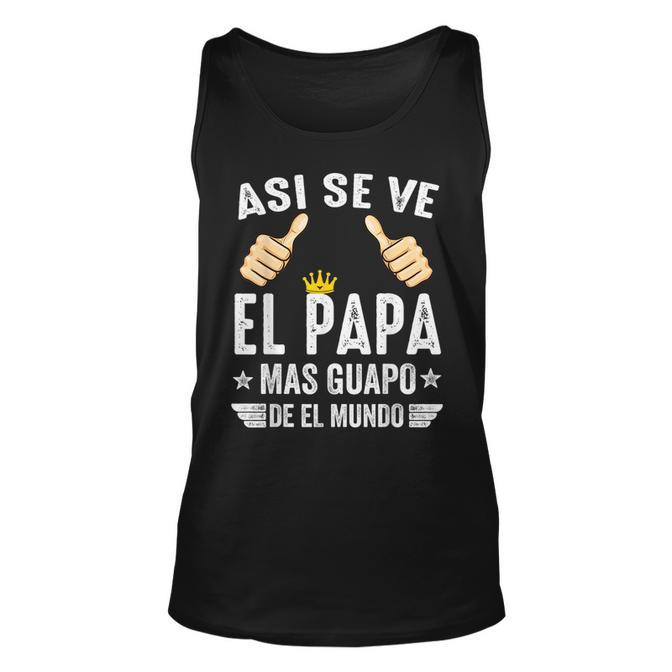 Camiseta De Hombre Mejor Papa Del Mundo Para Dia Del Padre Unisex Tank