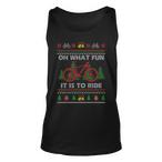 Bicycle Christmas Tank Tops