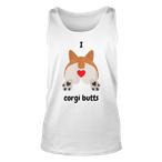 Corgi Butt Tank Tops