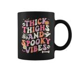 Thick Thighs Spooky Vibes Mugs