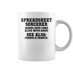 Spreadsheet Sorcerer Mugs