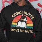 Corgi Butts Drive Me Nuts Hoodies