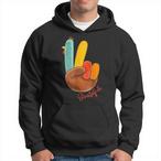 Peace Love Turkey Hoodies