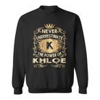 Khloe Name Sweatshirts
