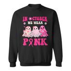 Breast Cancer Halloween Sweatshirts