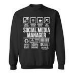 Social Media Manager Sweatshirts