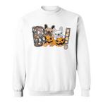 Halloween Dog Pumpkin Sweatshirts