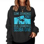 Diving Grandma Sweatshirts