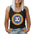 Womens Soccer Pride Tank Tops