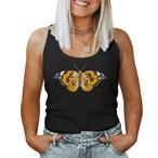 Painted Lady Butterfly Tank Tops