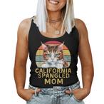 California Spangled Cat Tank Tops