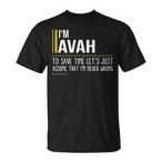 Avah Name Shirts
