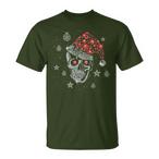 Skull Santa Hat Shirts