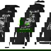 50Th Day Of School Rockin 50 Days Of School 50 Days Smarter Long Sleeve T-Shirt