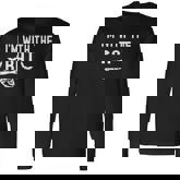 I'm With The Bat Skeleton Halloween Matching Couple Long Sleeve T-Shirt