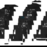 Its Fine Im Fine Everything Is Fine Cat Black Cat Long Sleeve T-Shirt