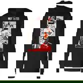 Japanese Samurai Culture Scenery Vintage Sakura Cherry Long Sleeve T-Shirt