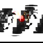 Bowling Christmas Santa Hat Xmas Lights Coffee Mug