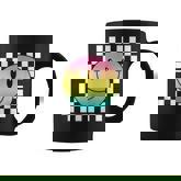 Rainbow Smile Face Cute Checkered Smiling Happy Coffee Mug