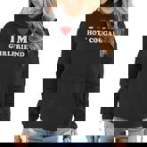 I Love My Hot Cougar Girlfriend Red Heart Boyfriend Women Hoodie