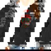 Sugar Skull Santa Hat Mexican Christmas Xmas Pj Women Hoodie