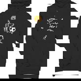 Pumpkin Skeleton Soccer Player Halloween Boys Soccer Youth Hoodie