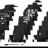 I'm With The Bat Skeleton Halloween Matching Couple Sweatshirt