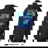 Surrealism Starry Night Whale Shark Sweatshirt