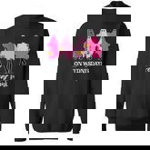 On Wednesday We Were Pink Ghost Breast Cancer Halloween Sweatshirt