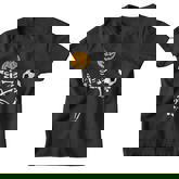 Pumpkin Skeleton Soccer Player Halloween Boys Soccer Youth T-shirt