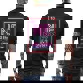 The Chemistry Periodic Table For Scientists Neon Element Men's T-shirt Back Print