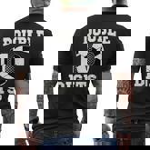 Double Digits Birthday Decorations Boy 10 Soccer 10Th Bday Men's T-shirt Back Print
