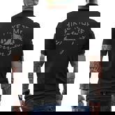 Hike More Worry Less  Hiking  Camping Mens Back Print T-shirt