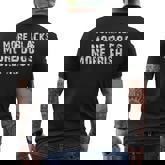 More Blacks More Dogs More Irish  Mens Back Print T-shirt