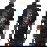 Reel Cool Dad Fishing Fathers Day Gift 4Th Of July Dad Joke  Mens Back Print T-shirt