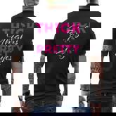 Thick Thighs & Pretty Eyes - Workout Fitness  Mens Back Print T-shirt