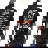 Never Underestimate An Old Man Who Loves Mars Planet Men's T-shirt Back Print