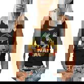 Kauai Rooster Hawaii Vintage Sunset Chickens Pet Lover Women Tank Top