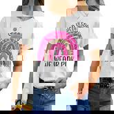 On Wednesday We Wear Pink Rainbow Breast Cancer Fighter Women T-shirt