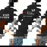 I Love Ap Statistics I Heart Ap Statistics Teacher Student  Women's Crewneck Short Sleeve Back Print T-shirt