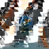 Cow Cows Howling At The Moon Women's Oversized Comfort T-Shirt