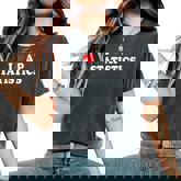 I Love Ap Statistics I Heart Ap Statistics Teacher Student  Women's Oversized Graphic Print Comfort T-shirt