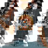 Thanksgiving Thankful Teacher Rainbow Turkey Day Fall Women Women's Oversized Comfort T-Shirt