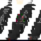 Chemistree Ugly Christmas Tree Sweater Chemistry Science Pun Back Print Long Sleeve T-shirt