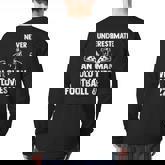 Never Underestimate Who Loves Football & Pizza Football Back Print Long Sleeve T-shirt