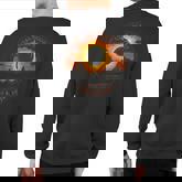 2024 Total Solar Eclipse April 8 Mountain Eclipse Watcher Sweatshirt Back Print