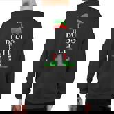 Boss Elf Matching Group Xmas Family Christmas Sweatshirt Back Print