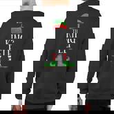 King Elf Matching Group Xmas Family Christmas Sweatshirt Back Print