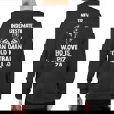 Never Underestimate Who Loves Football & Pizza Football Sweatshirt Back Print