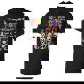 Dia De Los Muertos Sugar Skulls Moon Cat Mexican Day Of Dead T-Shirt